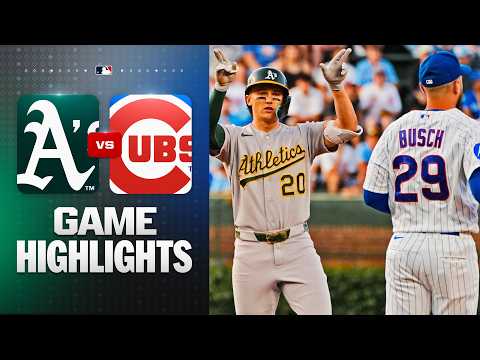 MLB 애슬레틱스 5-4 시카고 컵스 하이라이트