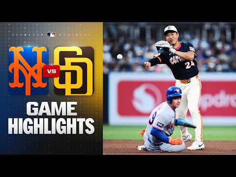 MLB 뉴욕 메츠 5-0 샌디에이고 하이라이트