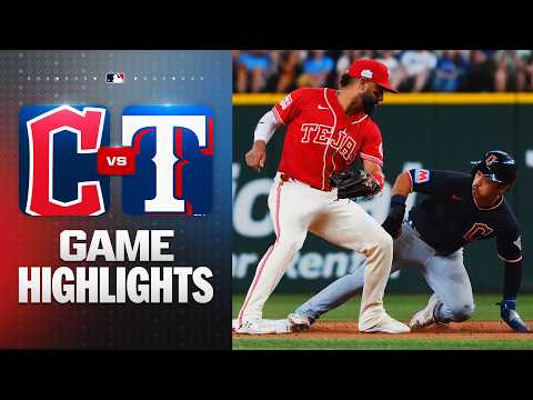 MLB 클리블랜드 가디언스 2-3 텍사스 하이라이트