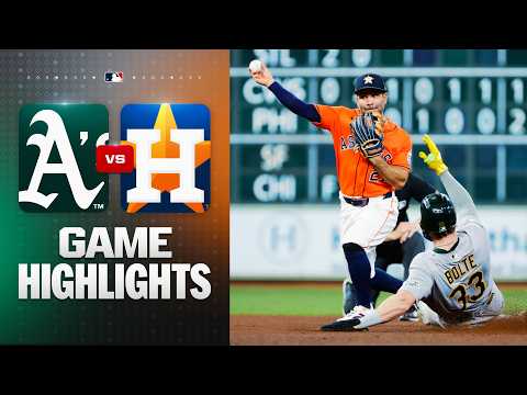 MLB 애슬레틱스 1-5 휴스턴 하이라이트