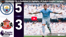 맨체스터 시티 5-3 선덜랜드 하이라이트