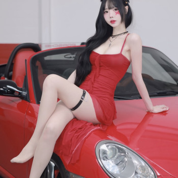 차가 예쁘네