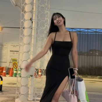 검은 원피스 누나