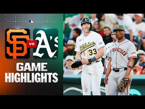 MLB 샌프란시스코 2-5 애슬레틱스 하이라이트