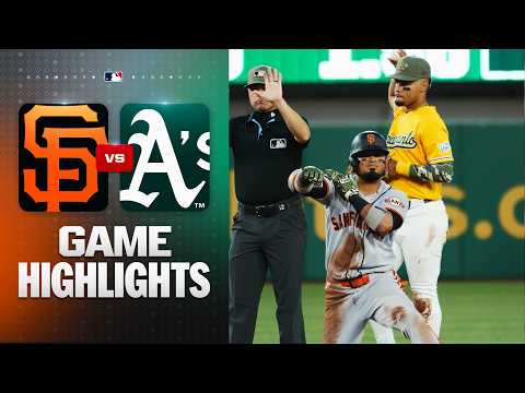 MLB 샌프란시스코 6-4 애슬레틱스 하이라이트