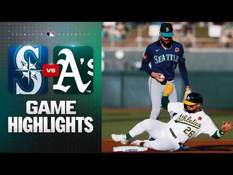 MLB 시애틀 9-2 애슬레틱스 하이라이트