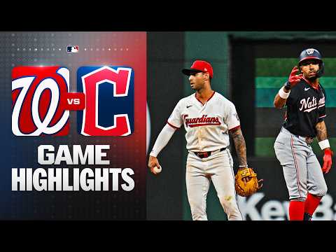 MLB 워싱턴 6-3 클리블랜드 가디언스 하이라이트