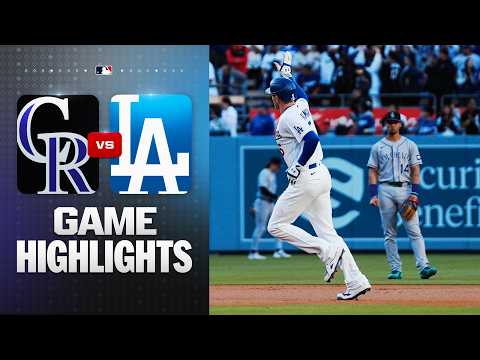 MLB 콜로라도 1-4 LA다저스 하이라이트