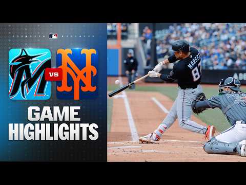 MLB 마이애미 1-6 뉴욕 메츠 하이라이트