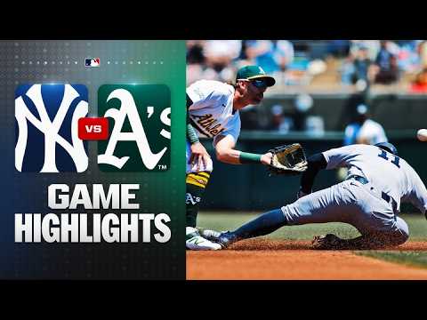 MLB 뉴욕양키스 13-8 애슬레틱스 하이라이트