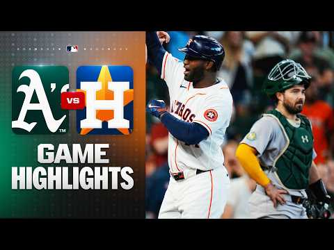 MLB 애슬레틱스 2-13 휴스턴 하이라이트