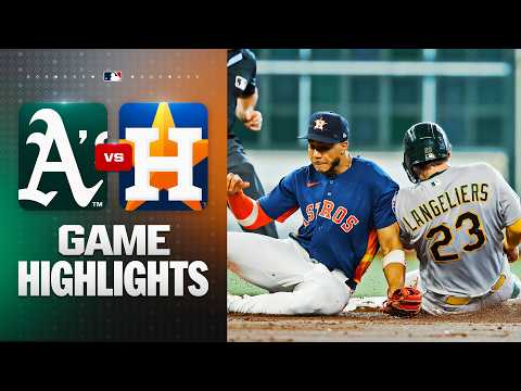 MLB 애슬레틱스 5-0 휴스턴 하이라이트