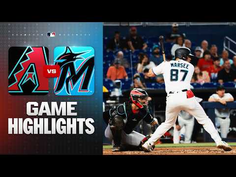 MLB 애리조나 0-2 마이애미 하이라이트