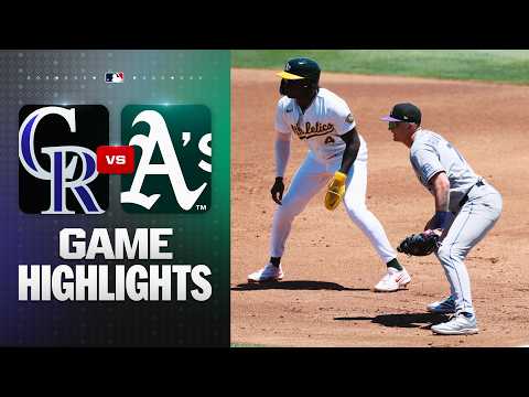 MLB 콜로라도 23-9 애슬레틱스 하이라이트