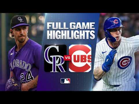 MLB 콜로라도 4-5 시카고 컵스 하이라이트