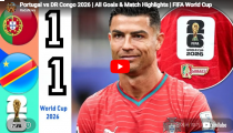 World Cup 2026 포르투갈 1-1 콩고 하이라이트