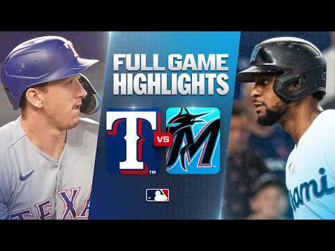 MLB 텍사스 2-4 마이애미 하이라이트