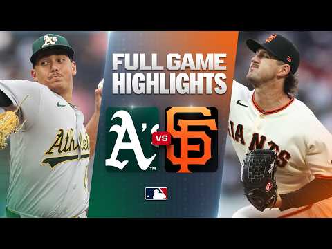 MLB 애슬레틱스 1-2 샌프란시스코 하이라이트