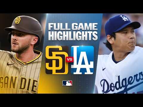 MLB 샌디에이고 3-4 LA다저스 하이라이트