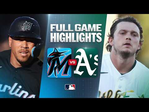 MLB 마이애미 12-5 애슬레틱스 하이라이트