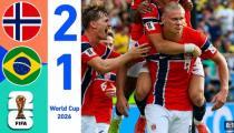 World Cup 2026 브라질 1-2 노르웨이 하이라이트