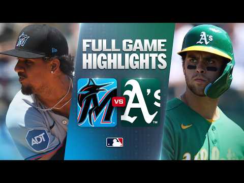 MLB 마이애미 9-8 애슬레틱스 하이라이트