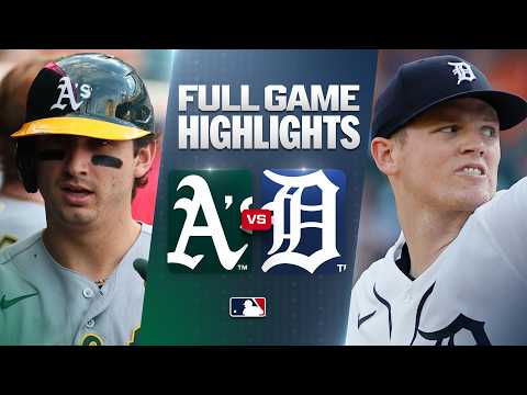 MLB 애슬레틱스 1-6 디트로이트 하이라이트