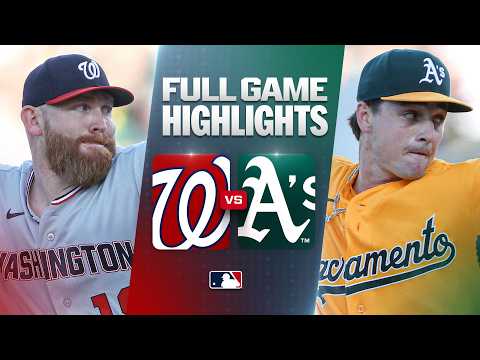 MLB 워싱턴 1-15 애슬레틱스 하이라이트