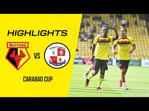 EFL Cup 왓포드 1-0 크롤리 타운 FC 하이라이트