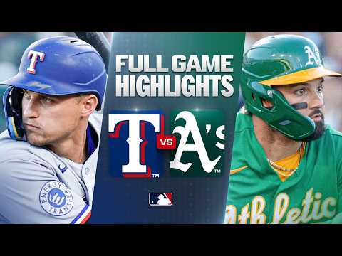 MLB 텍사스 3-8 애슬레틱스 하이라이트