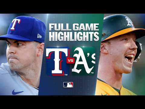 MLB 텍사스 5-3 애슬레틱스 하이라이트