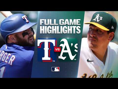 MLB 텍사스 2-5 애슬레틱스 하이라이트