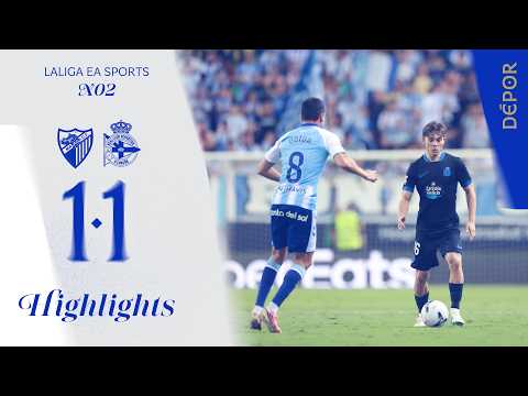 말라가 CF 1-1 Deportivo A Coruna 하이라이트