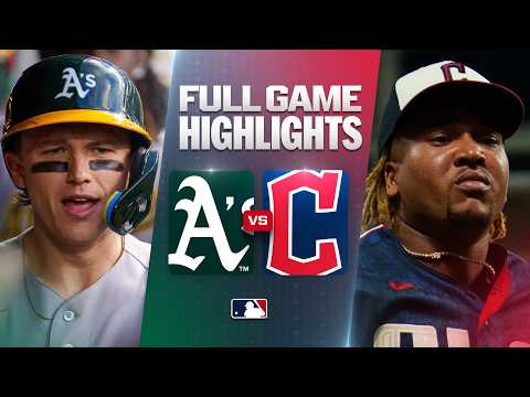 MLB 애슬레틱스 3-5 클리블랜드 가디언스 하이라이트